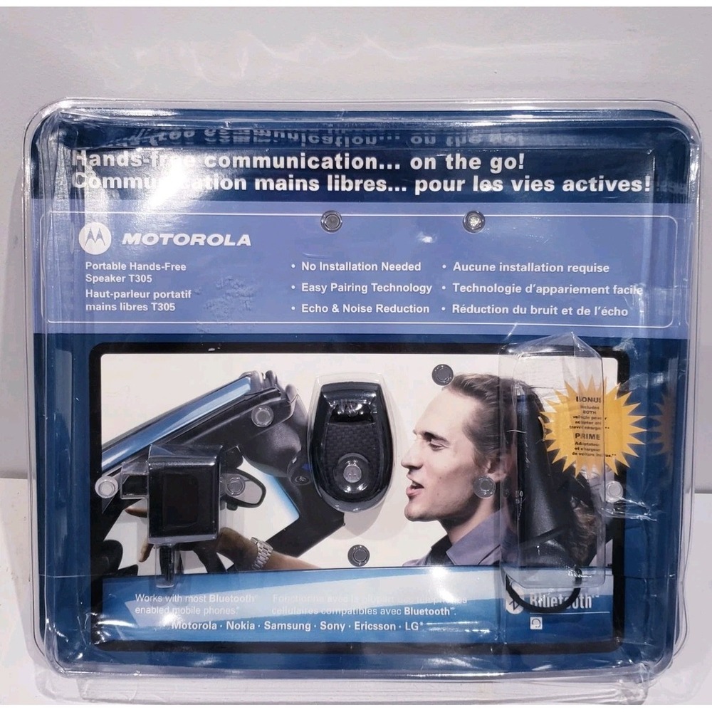 MOTOROLA Portable Bluetooth Hands-Free Speaker T305 -NEW